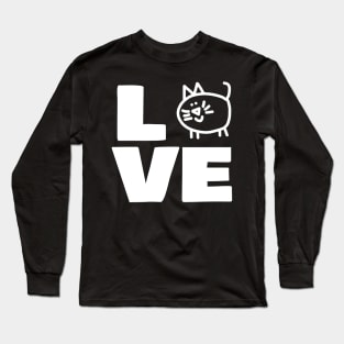 Love Chonk Cat Animals Long Sleeve T-Shirt